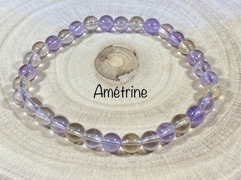 Bracelet Amétrine 6mm