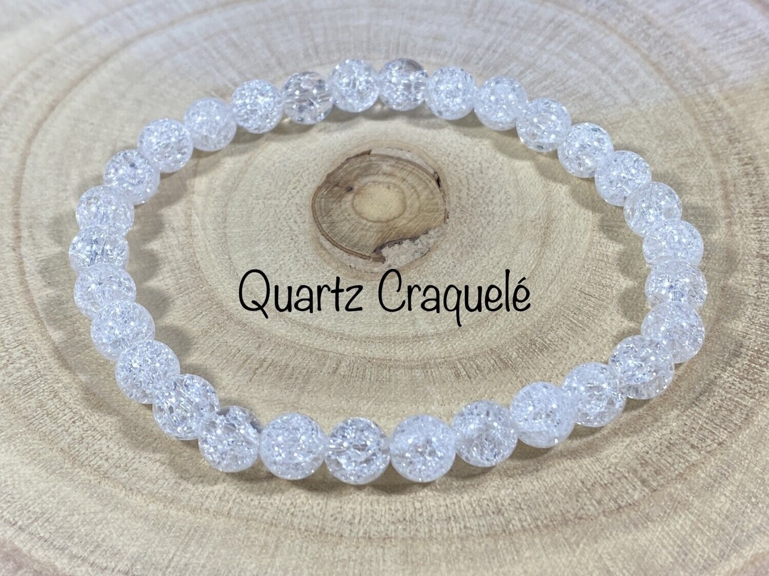 Bracelet Quartz Craquelé 6mm