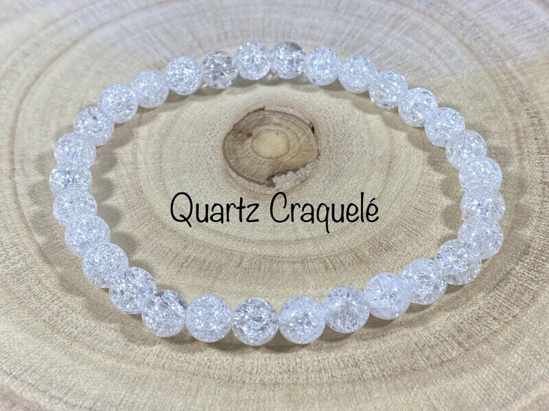 Bracelet Quartz Craquelé 6mm