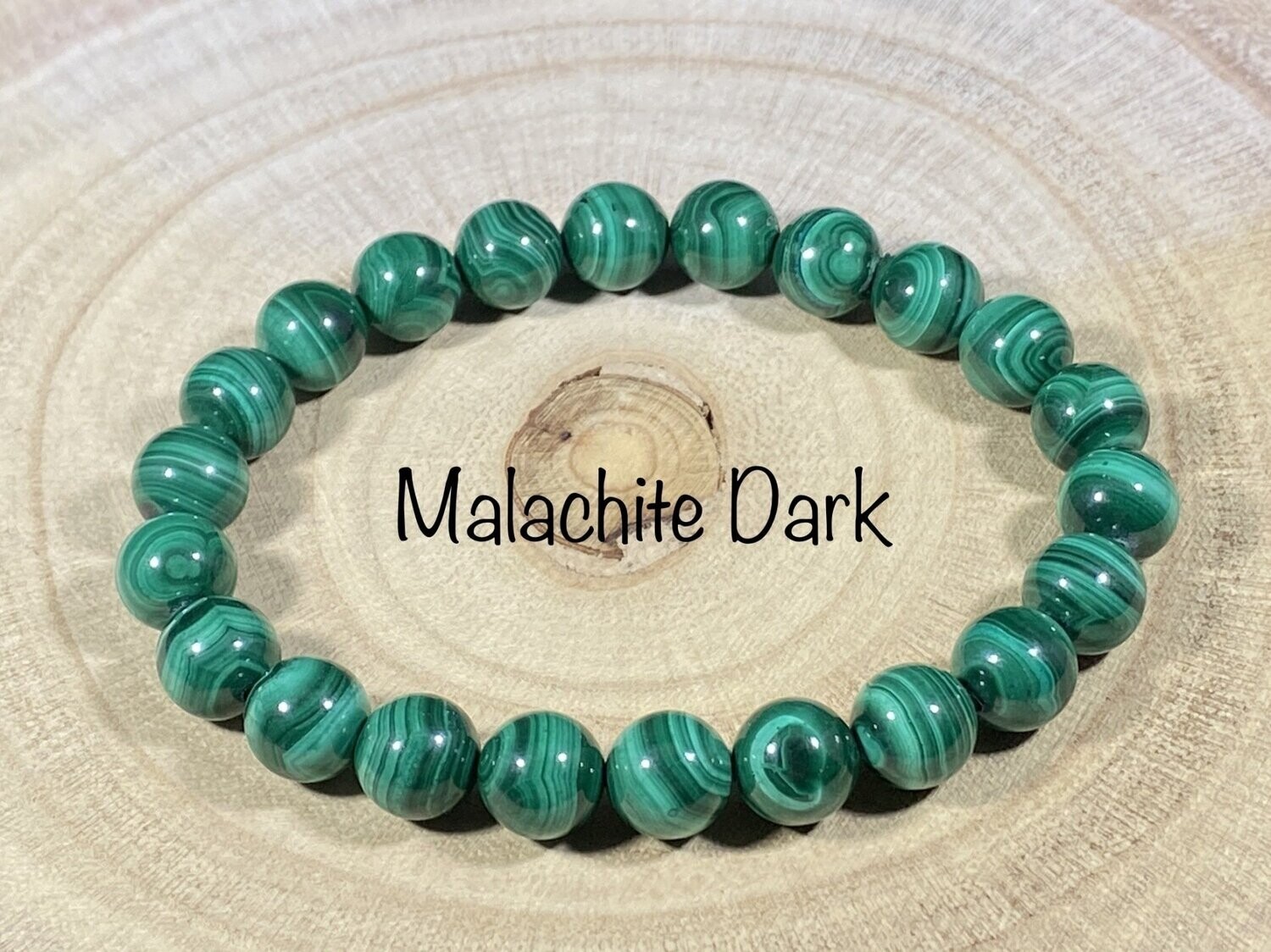 ​Bracelet Malachite Dark 8mm