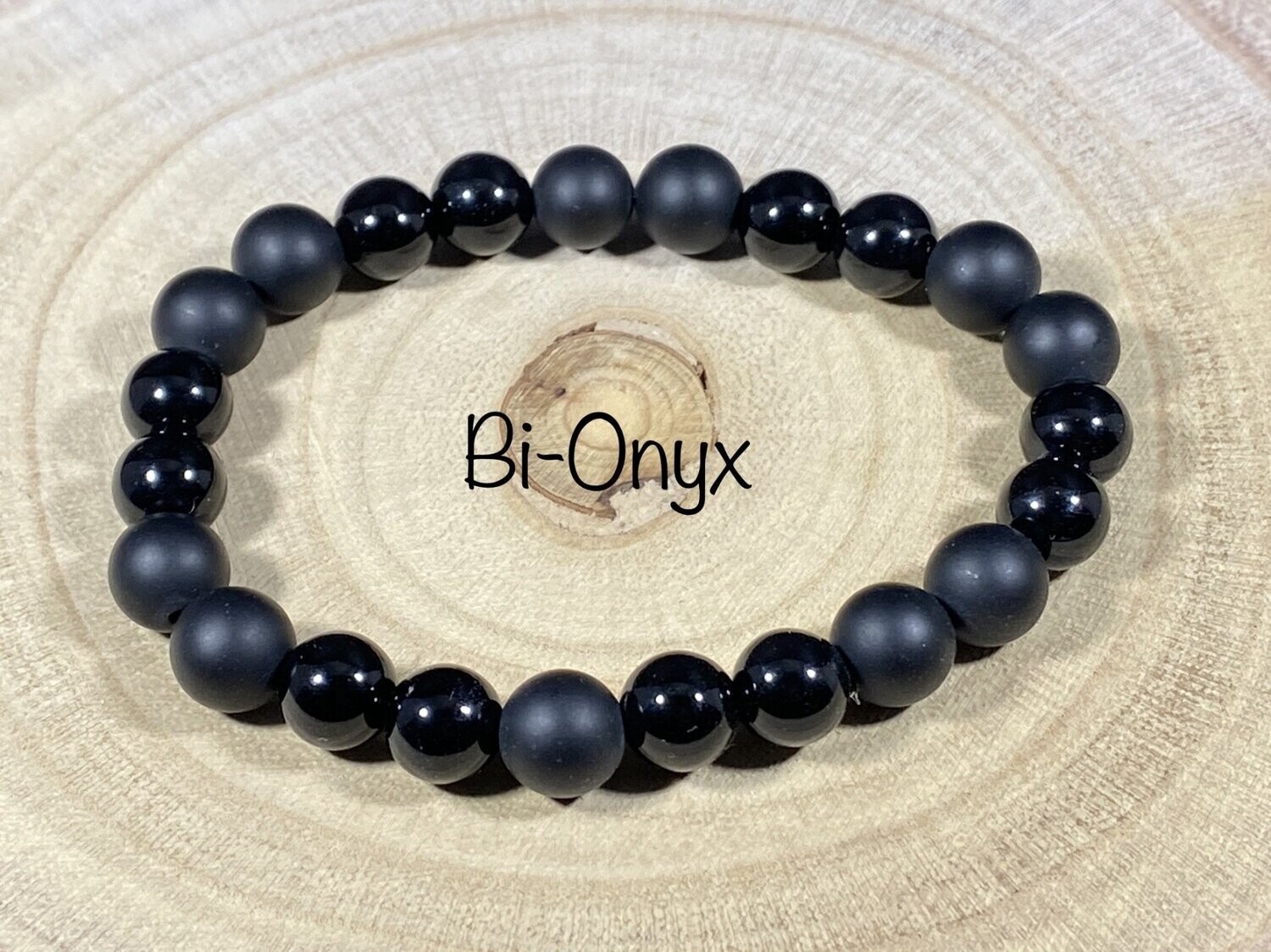 ​Bracelet Bi-Onyx 8mm