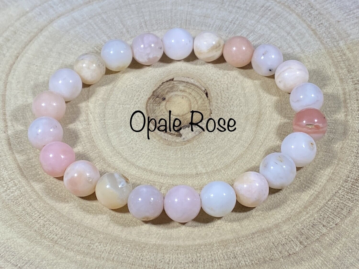 ​Bracelet Opale Rose 8mm