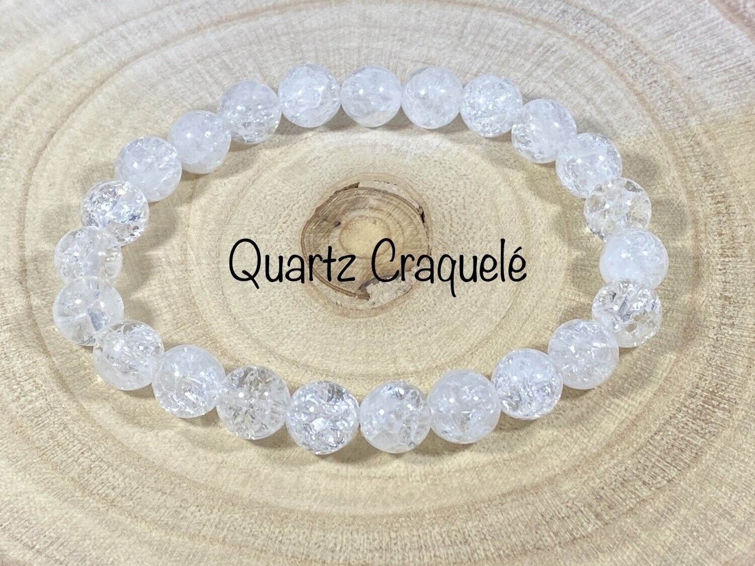 Bracelet Quartz Craquelé 8mm