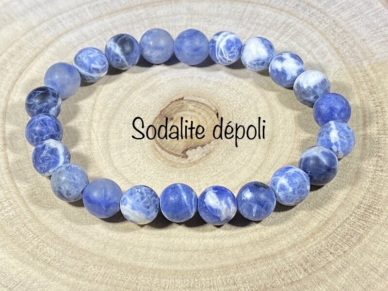 ​Bracelet Sodalite Dépoli 8mm
