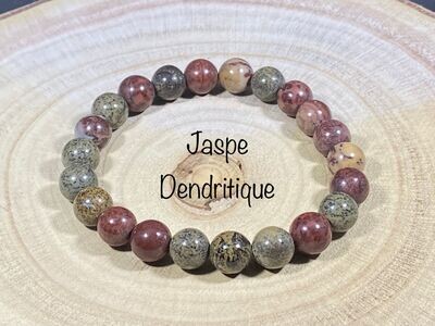 Bracelet Jaspe Dendritique 8mm