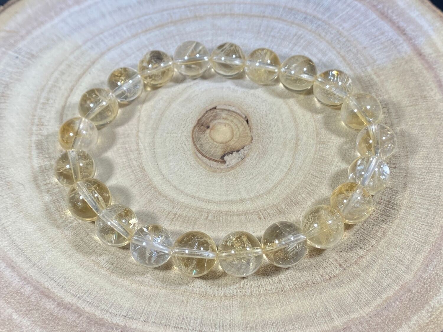 Bracelet Citrine Naturelle 10mm