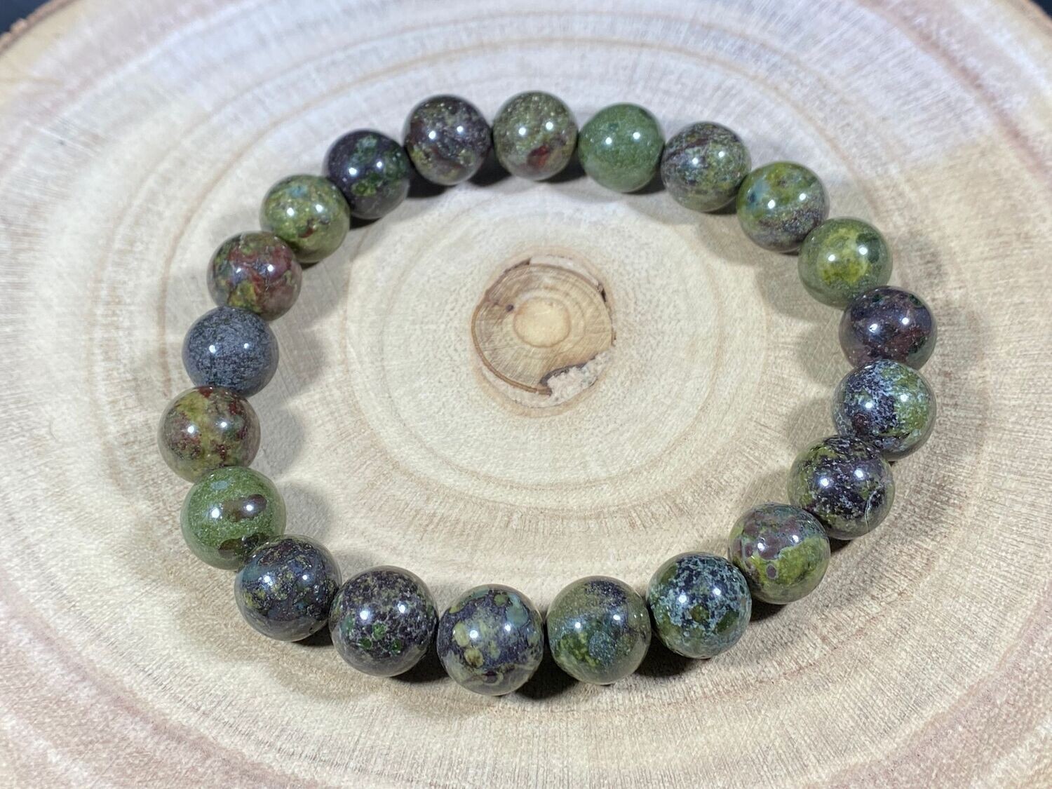 Bracelet Jaspe Sang de Dragon 10mm