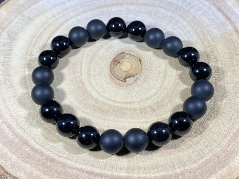 ​Bracelet Bi-Onyx 10mm