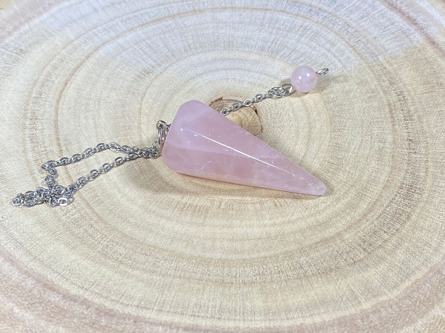 Pendule Quartz Rose - Facetté
