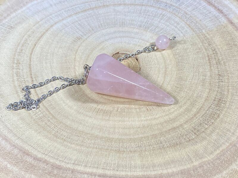 Pendule Quartz Rose - Facetté