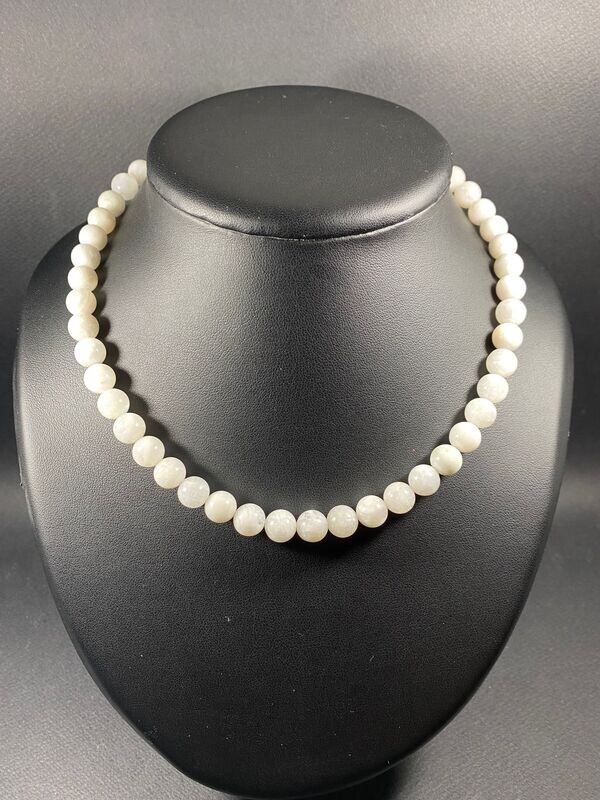 Collier de Pierre de Lune en perles 8mm