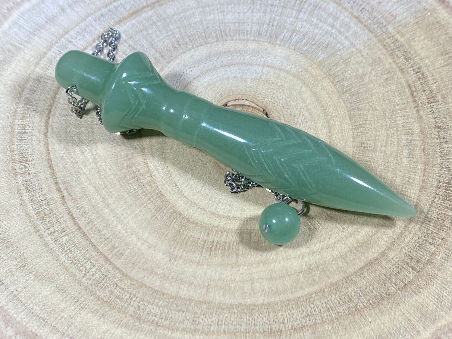 Pendule Thot en Aventurine Verte