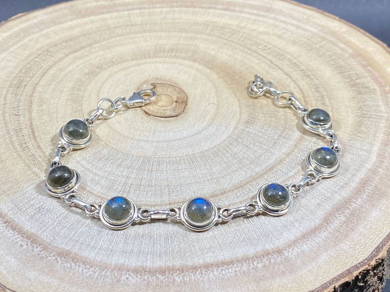 Bracelet en Argent & Labradorite