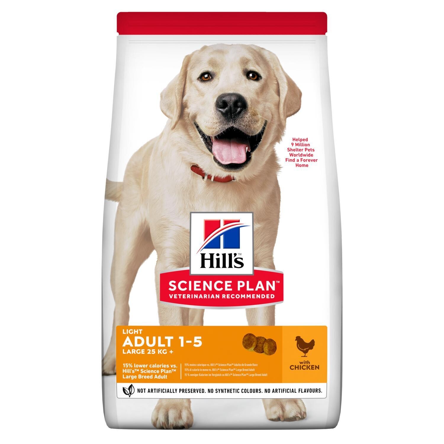 HILL'S SCIENCE PLAN Adult Light Large Breed Dry Dog Food Chicken 14KG