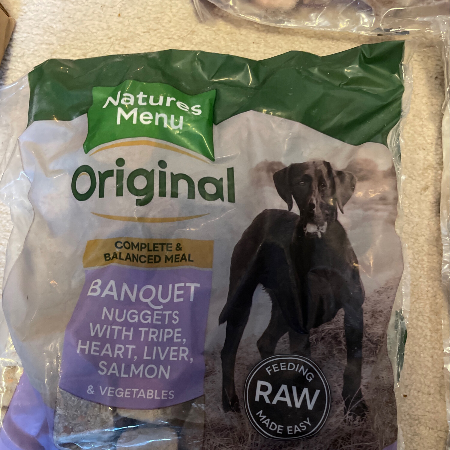 nature's banquet raw dog food