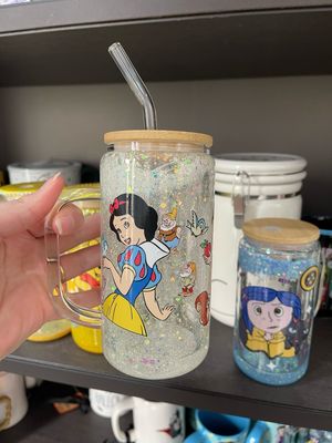 Snow White snow globe glass tumbler 