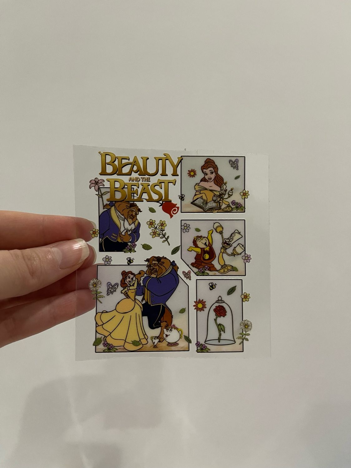 Beauty &amp; The Beast UV sticker 