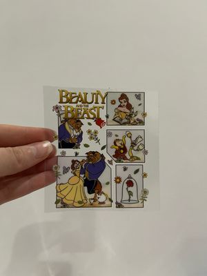 Beauty &amp; The Beast UV sticker 