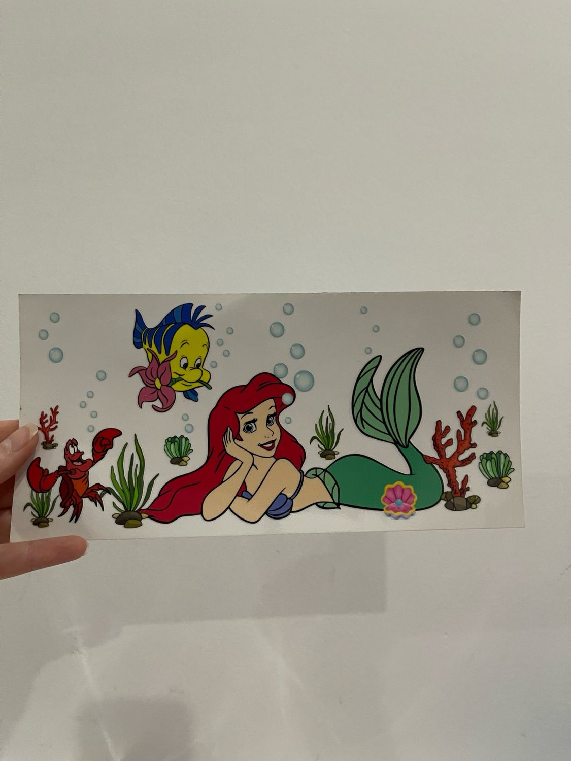 Mermaid UV sticker 