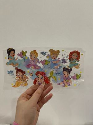 Disney princesses UV sticker 