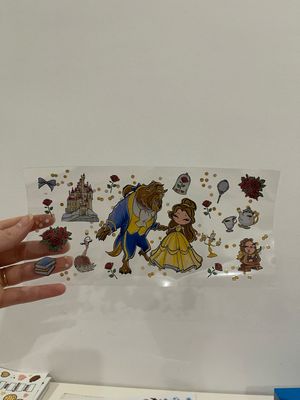 Beauty &amp; The Beast UV sticker 