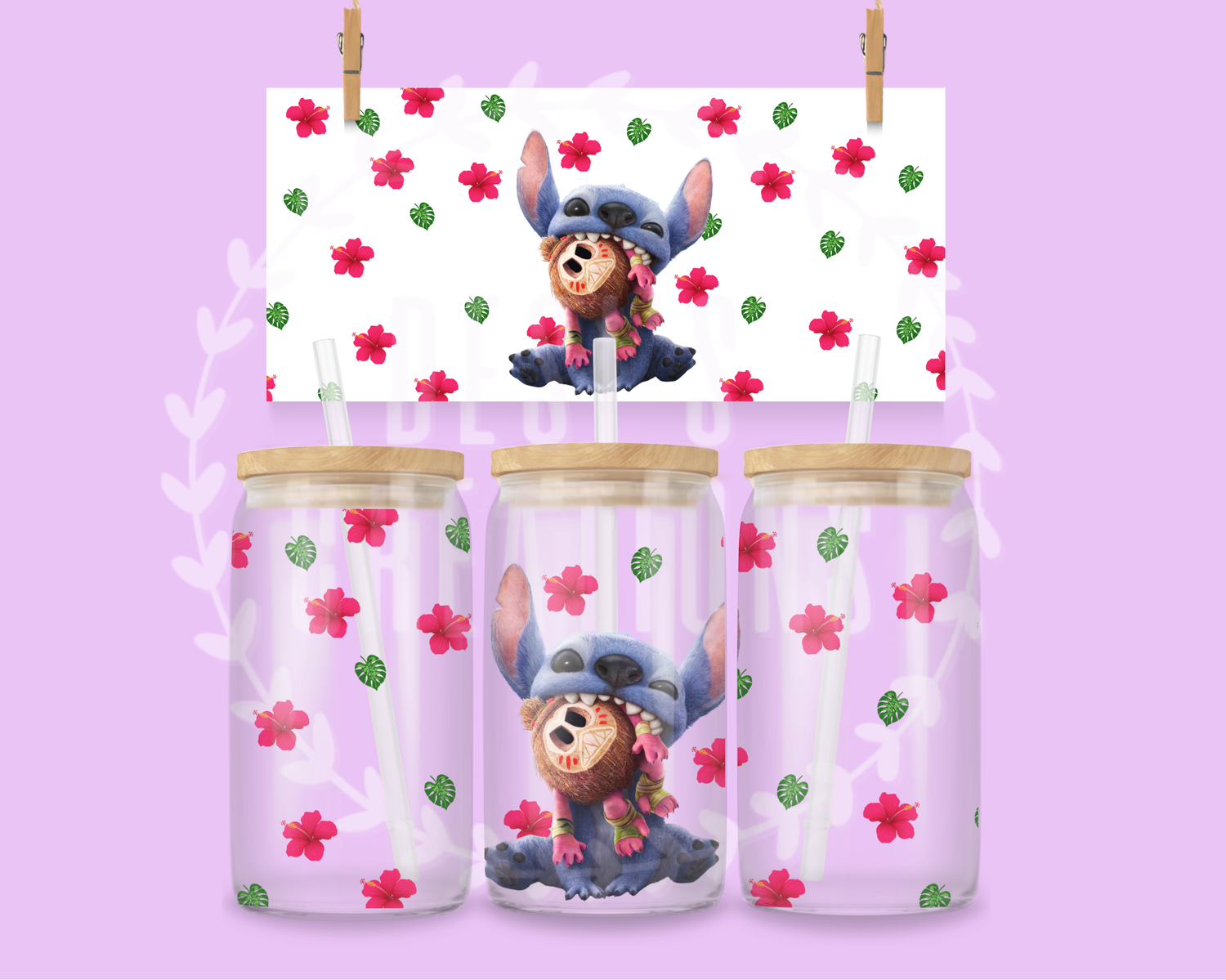 TROPICAL STITCH CHIC CAN CUP