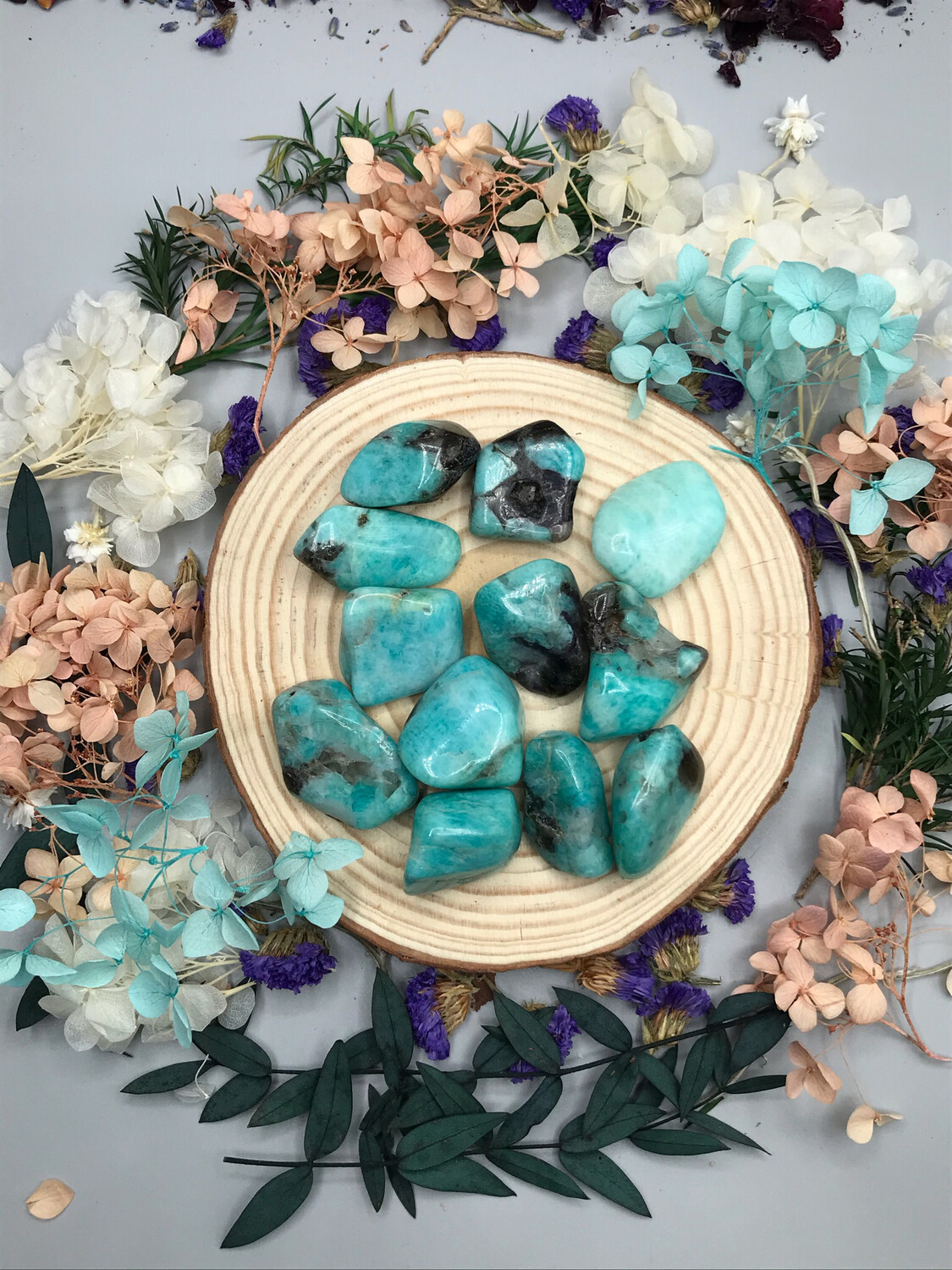 Amazonite Tumbled Set Of 3 Amazonite Tumbled Set Of 3