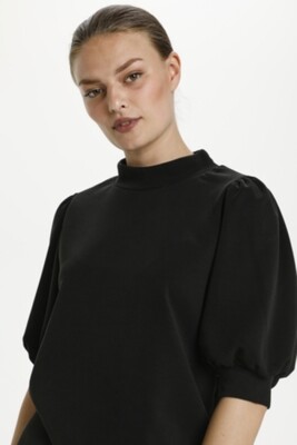21 THE PUFF BLOUSE Black