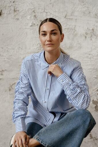 Sander Stripe sand/blue