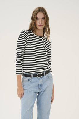 10704595 Navy W. Off White Stripe