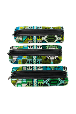 Handwoven Guatemalan Colorful Textiles Cosmetic Pouches Handwoven Guatemalan Colorful Textiles Cosmetic Pouches