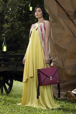 Coral Leather Crossbody Briefcase Bag Coral Leather Crossbody Briefcase Bag