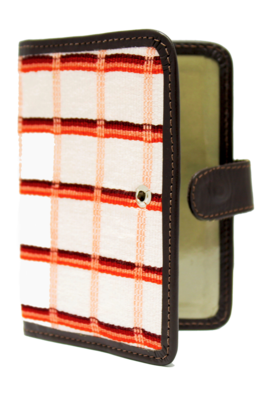 Vibrant Pattern Textile Passport Holder With Clasp Vibrant Pattern Textile Passport Holder With Clasp