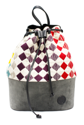 Grey Velvet, Leather & Royal Textile Grey Velvet, Leather & Royal Textile