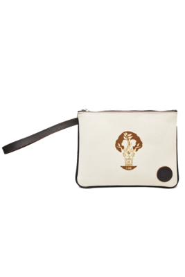 Maya Brown Nahual Wristlet Handbag Maya Brown Nahual Wristlet Handbag