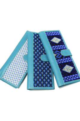 Vibrant Handwoven Textile & Leather Vibrant Handwoven Textile & Leather