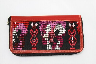 Leather and Handwoven Colorful Textiles Leather and Handwoven Colorful Textiles