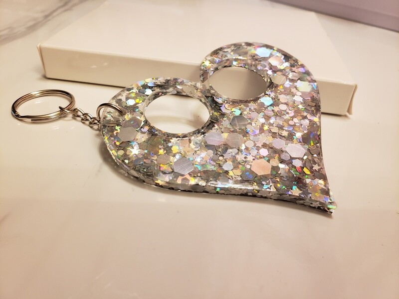 holographic defense keychain