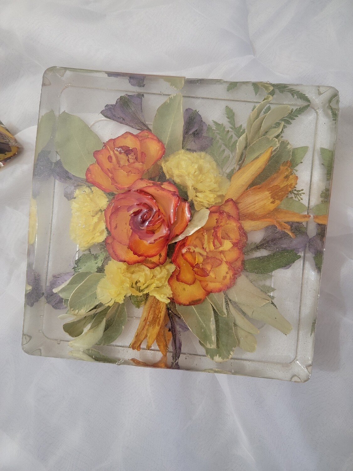Wedding bouquet preservation peice 9x9