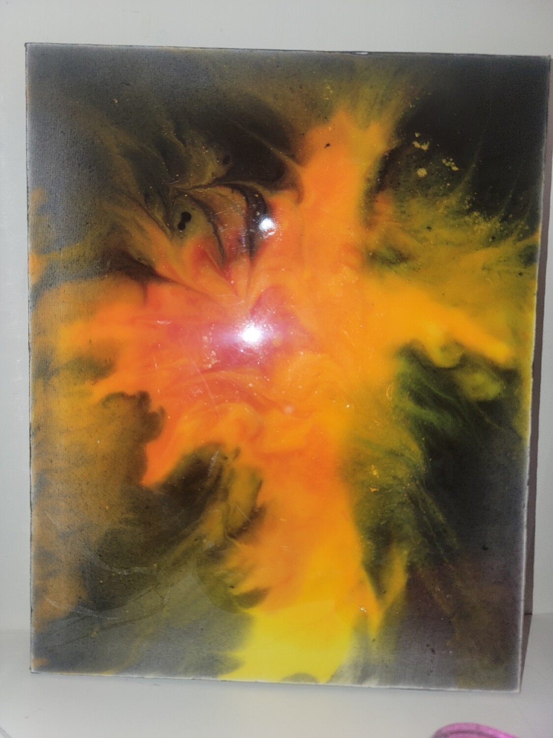Fire fluid art