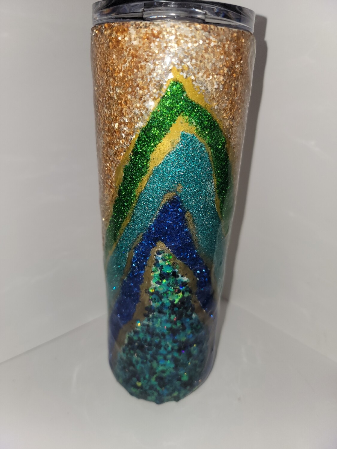 Blue geode tumbler