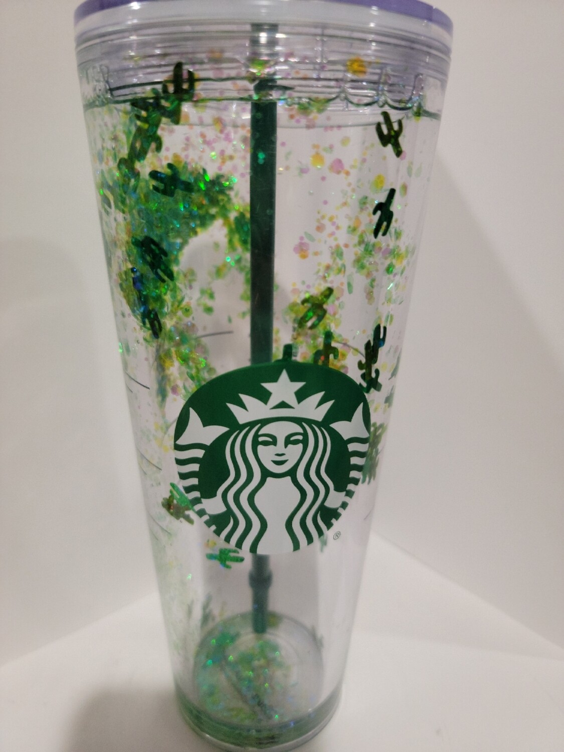 Cactus snowglobe starbucks cup