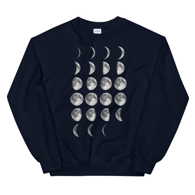 Moon Phase Unisex Crewneck Sweater - FREE SHIPPING