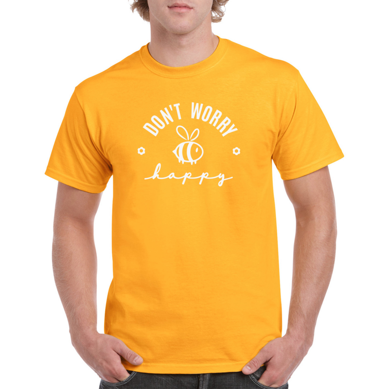 Bee Happy                     T-Shirt (10 color choices)