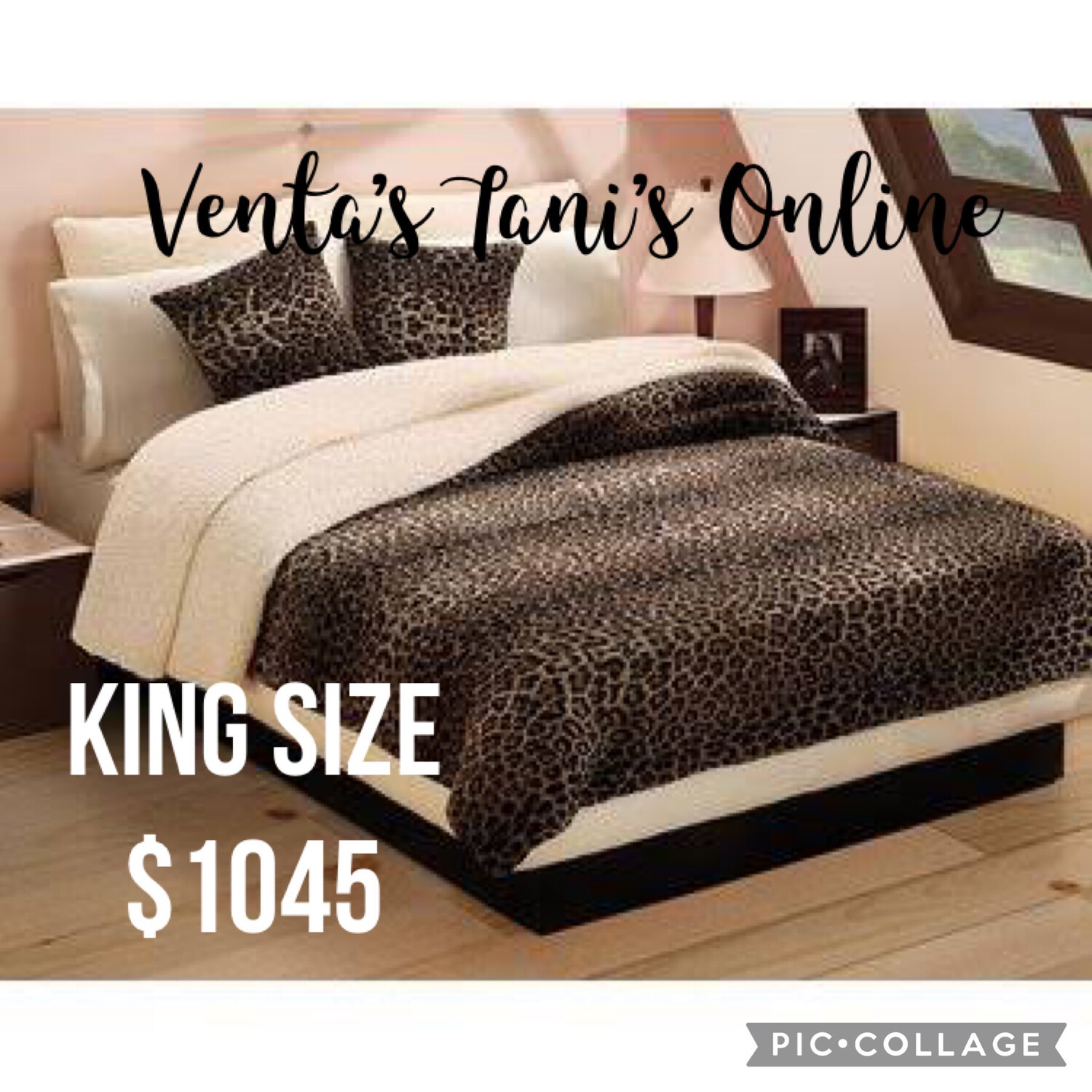 Cobertor Leopardo talla ks