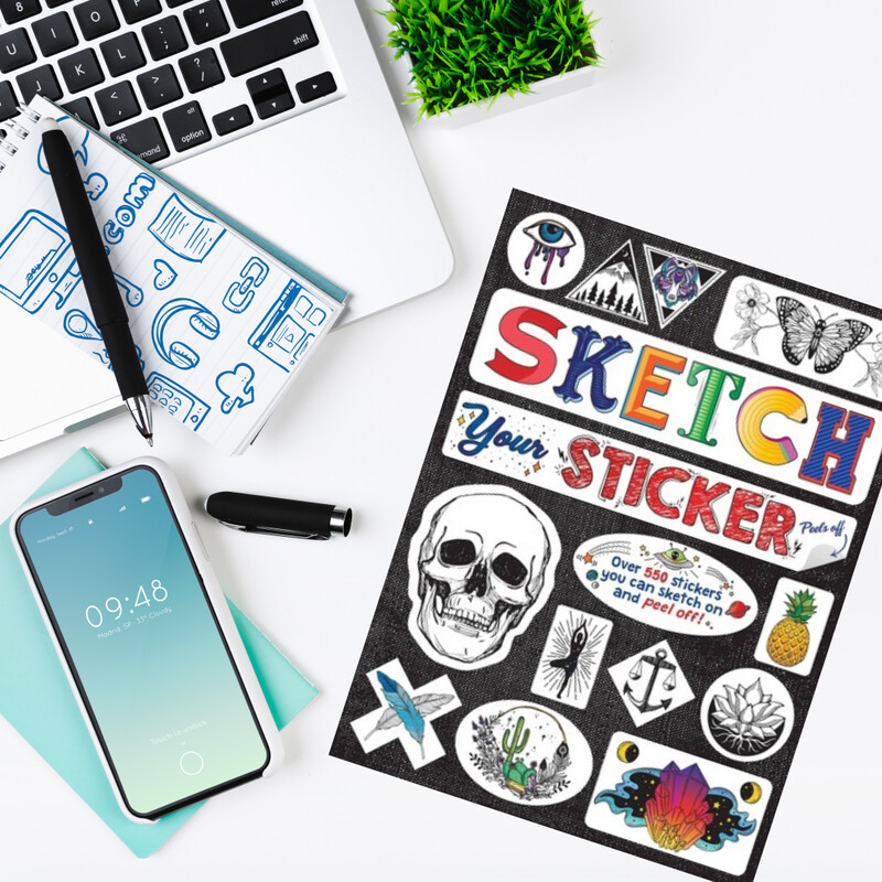 Hojas de Sticker Troqueladas X 6und
