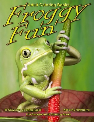 Froggy Fun Adult Coloring Book PDF Digital Download