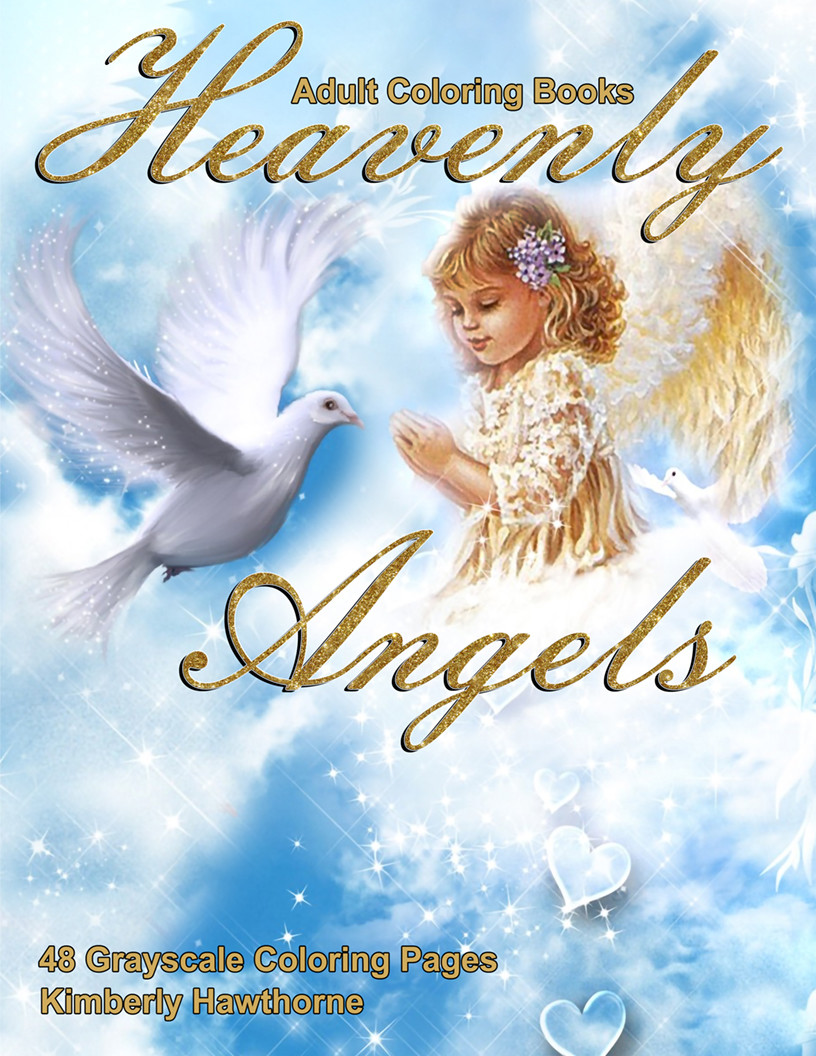 Download Heavenly Angels Adult Coloring Book Pdf Digital Download