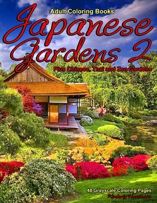 Japanese Gardens 2 Adult Coloring Book PDF Digital Download