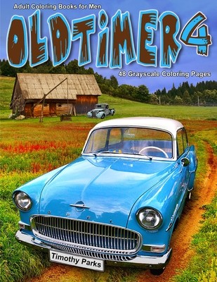 Oldtimer 4 Adult Coloring Book for Men PDF Digital Download